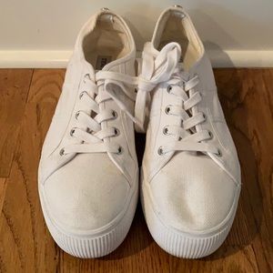 Steve Madden white sneakers.